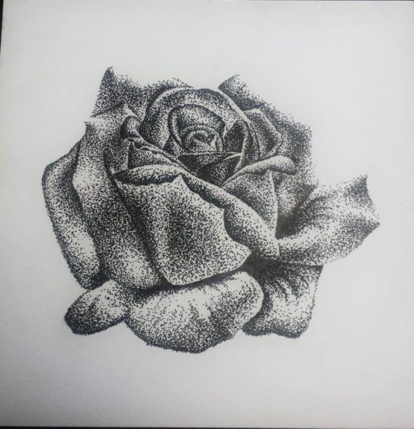 Pointillism Rose