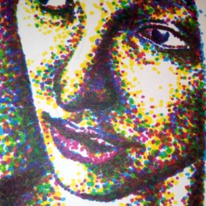 Pointillism Face