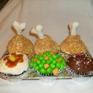 TV Tray Cupcakes