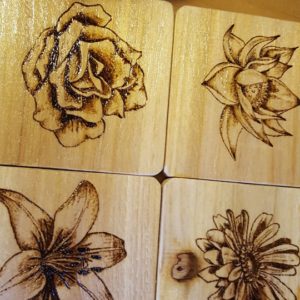 Flower Coasters